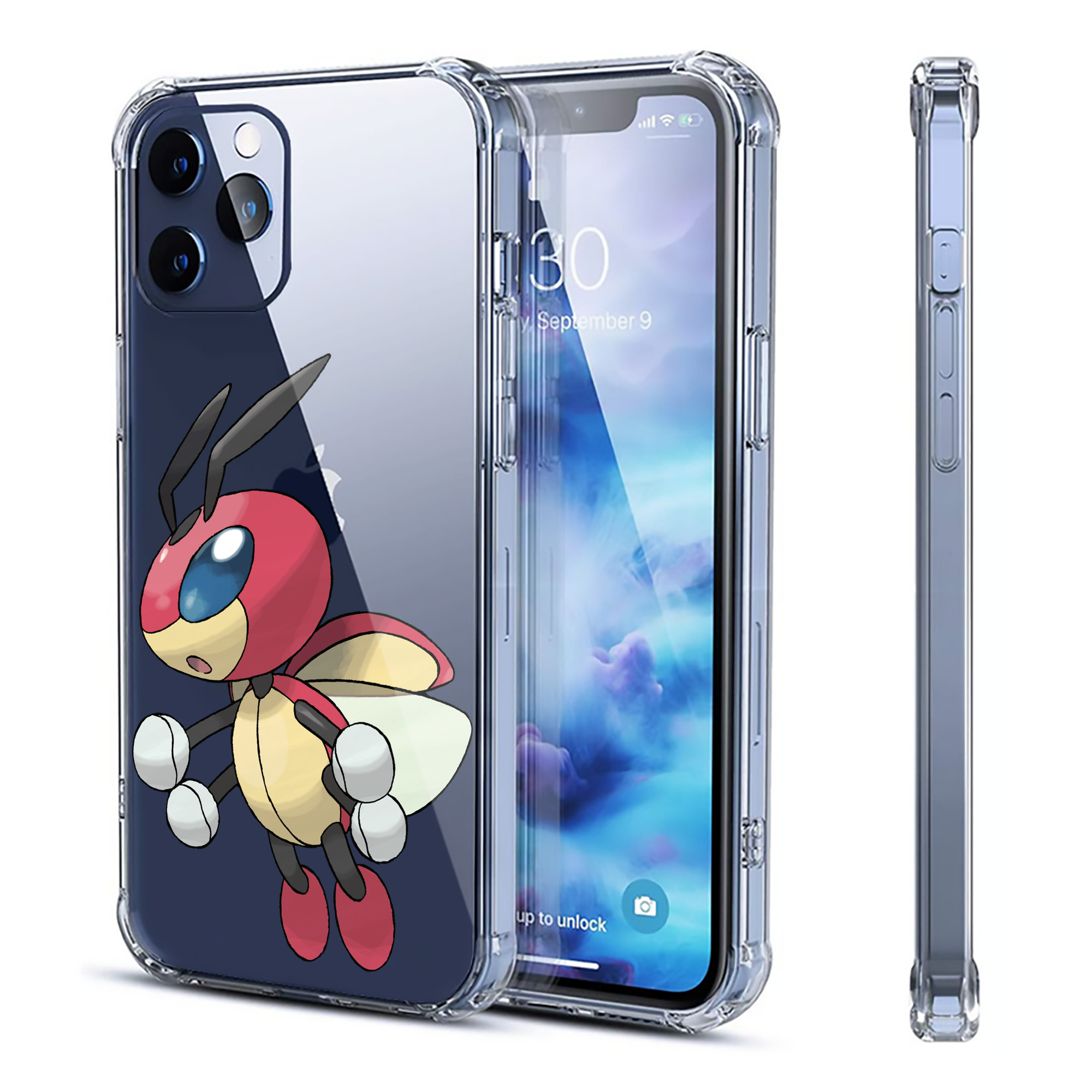 （画像用） ポケットモンスター Pokémon 【iPhone 12シリーズ対応】透明スマホケース（クリアソフトケース）